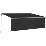  Automatska tenda s roletom i senzorom LED 4 x 3 m antracit | shoptok.hr