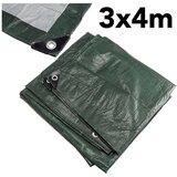 Ct visokokakovostna nepremočljiva ponjava 3x4m 120g/m2 temno zelena | Shoptok.si