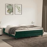  Okvir za krevet s oprugom tamnozeleni 160x200 cm baršunasti | shoptok.hr