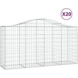  Lučne gabionske košare 20kom 200x50x100/120cm pocinčano željezo | Eponuda.ba