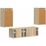  Set zidnog ormarića za TV 4 pcs Sonoma hrast Konstruirano drvo | shoptok.hr