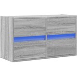  Zidni TV ormarić s LED svjetlima siva boja hrasta 80x31x45 cm | shoptok.hr