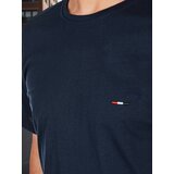 DStreet T-shirt męski z haftem granatowy | Shoptok.si