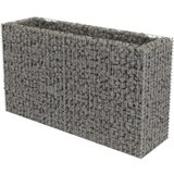vidaXL Visoka greda gabion pocinkano jeklo 180x50x100 cm, (20618573) | Shoptok.si