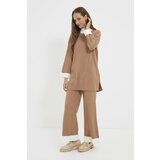 Trendyol Camel Stand Up Collar Knitwear Bottom-Top Suit | Shoptok.si