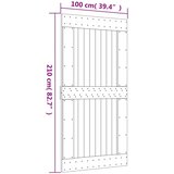  Klizna vrata s priborom za montažu 100x210 cm masivna borovina | shoptok.hr