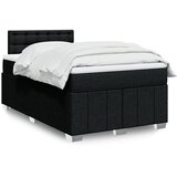 Krevet s oprugama i madracem crni 120 x 200cm od tkanine | shoptok.hr
