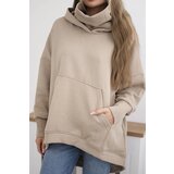 Kesi Oversize insulated sweatshirt light beige | shoptok.hr