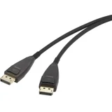 DisplayPort priključni kabel DisplayPort vtič\, DisplayPort vtič 20.00 m črna RF-3770962 8K UHD\, pozlačeni konektorji DisplayPort kabel, (20415321)