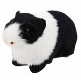  Guinea Pig Realistic Soft Fur Animal Black and White 12 cm | shoptok.hr