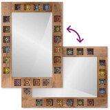  Zrcalo za kupaonicu Prirodna 50 x 70 x 3 cm Čvrsto drvo manga - Prirodna | shoptok.hr