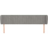  Vzglavje z ušesi svetlo sivo 183x23x78/88 cm žamet, (20793442) | Shoptok.si