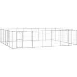 vidaXL Zunanji pasji boks pocinkano jeklo 50,82 m² | Shoptok.si