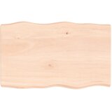 vidaXL Stolna ploča 80 x 50 x (2 - 6) cm od hrastovine sa živim rubom Cijene