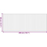  Tepih pravokutni prirodni 80 x 200 cm od bambusa | shoptok.hr