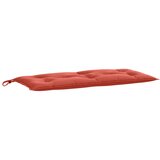  Jastuk za vrtnu klupu prošarano crvena 100x50x7 cm od tkanine | shoptok.hr