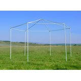 Multi Garden vrtni paviljon 2 × 2 × 2 m s komarnikom, sivi | shoptok.hr