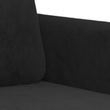 3-dijelni set sofa crni baršunasti | shoptok.hr