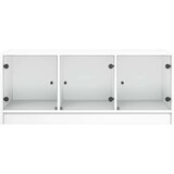  Stolić za kavu sa staklenim vratima bijeli 102 x 50 x 42 cm | shoptok.hr