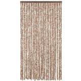 vidaXL Zavesa proti mrčesu bež in temno rjava 100x220 cm šenilja | Shoptok.si