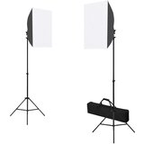 vidaXL Foto studijski komplet s softboxi, ozadjem in odbojnikom | Shoptok.si