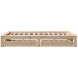 vidaXL Okvir kreveta bez madraca 135 x 190 cm od masivne borovine | shoptok.hr