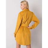Italy Moda Dress-DHJ-SK-10333.12P-dark yellow | Shoptok.si
