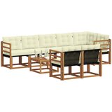  Set vanjskih sofa 9 kom. Prirodna i krem | shoptok.hr