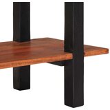 vidaXL Konzolna miza Rjava 110 x 30 x 75 cm Trden akacijev les | Shoptok.si