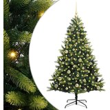  Umjetno rasklopivo božićno drvce 150 LED-a Zelena 150 cm | shoptok.hr
