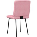 Jedilni stoli 4 kosi roza žamet, (21832374) | Shoptok.si