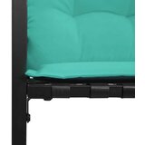  Drvena klupska klupa s jastukom Tirkizna 114 x 55 x 77 cm | shoptok.hr