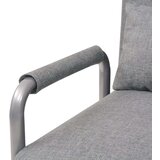 In okretna stolica sofa krevet od tkanine svjetlosivi | shoptok.hr