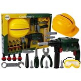 Otroški set orodja s čelado in očali - Drilly | Shoptok.si