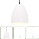  The Living Store Industrijska viseča svetilka 25 W bela okrogla 32 cm E27 - Viseča Svetilka, (21745111) | Shoptok.si