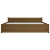  Za krevet od masivnog drva smeđa boja meda 200 x 200 cm | shoptok.hr