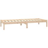  Posteljni okvir iz trdne borovine 75x190 cm, (20907325) | Shoptok.si