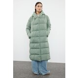 Trendyol Light Khaki Regular Side Snap Closure Water Repellent Long Quilted Puffer Jacket | Shoptok.si