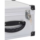 vidaXL Kutija za 40 CD-ova aluminijska ABS srebrna | shoptok.hr