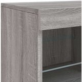  Komoda z LED lučkami siva sonoma 283x37x67 cm | Shoptok.si