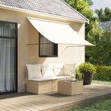  Tenda na uvlačenje krem 200 x 150 cm od tkanine i čelika | shoptok.hr