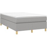  Krevet s oprugama i madrac svjetlosivi 120 x 200cm od tkanine | shoptok.hr