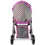  2-u-1 kolica s torbom za lutke sivo ružičasta | shoptok.hr