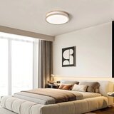 VIKAEY LED 30 cm stropna svetilka bela z lesom | Shoptok.si