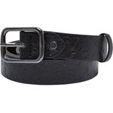 Urban Classics Accessoires Ostrich Synthetic Leather Belt black/gunmetal | Shoptok.si