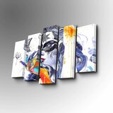 Wallity 5Pabswc-03 multicolor decorative canvas painting (5 pieces) Cene