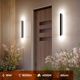  LED spoljašnje zidno svetlo LED/18W/230V 60 cm IP65 crno | Eponuda.com