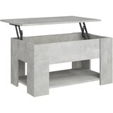 Maison Chic Klubska mizica - kavna mizica - Nizka mizica betonsko siva 79x49x41 cm inženirski les, (21754908) | Shoptok.si