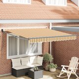 vidaXL Ročna zložna tenda večbarvne črte 350x250 cm | Shoptok.si