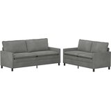  Set sofe 2 kom. Tamnosiva Baršun | shoptok.hr